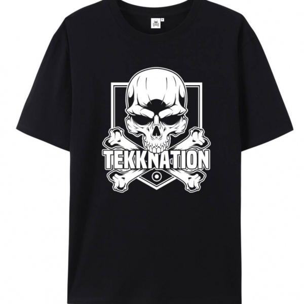 Tekknation Logo Classic T Shirt Schwarz